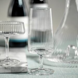 Fluted Textured Cocktail Glass - Set of 4