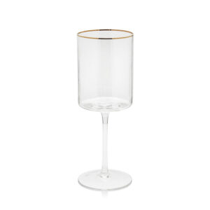 Optic Drinkware Collection w/Gold Rim