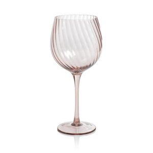 Savoy Optic Swirl Glassware - Lilac