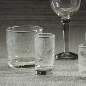 Tuscan Handmade Etched Sipping Glass - Set of 6