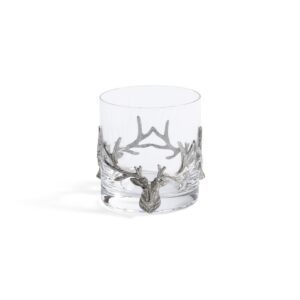 St. Anton Pewter and Glass Rocks Glass